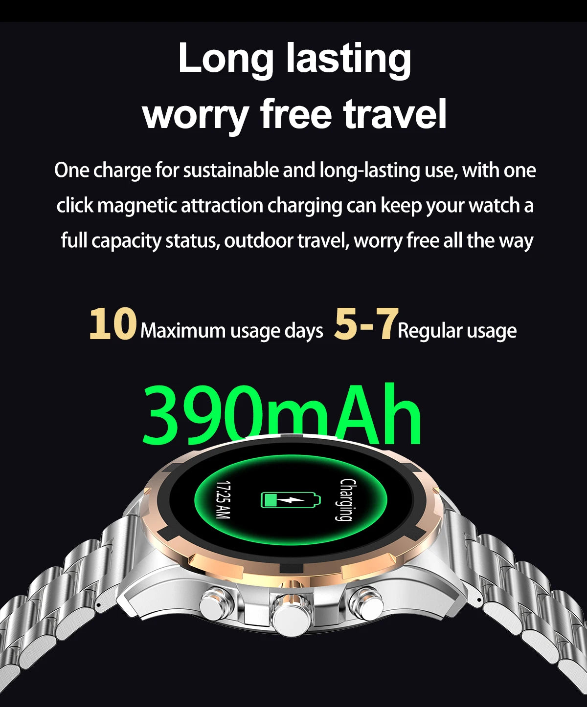 2024 New For Huawei Xiaomi Men Smartwatch Bluetooth Call 1.43" AMOLED HD Screen IP67 Waterproof 390Mah Battery NFC Smartwatch