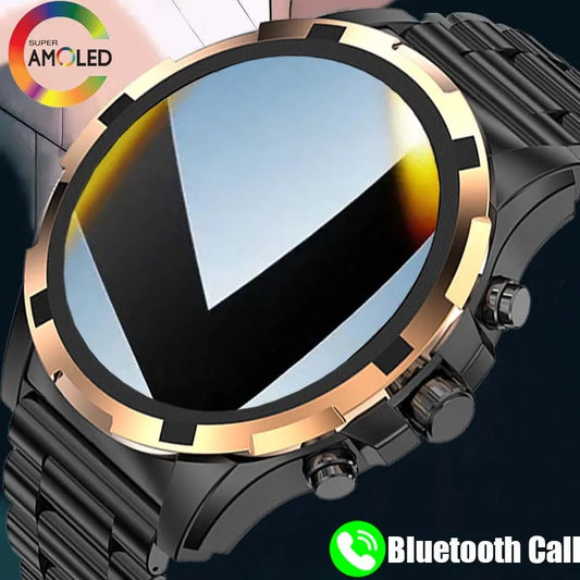 2024 Men Smartwatch 1.43" AMOLED 466*466 HD Screen Bluetooth Call 390Mah Battery IP67 Waterproof Smartwatch For Huawei Xiaomi