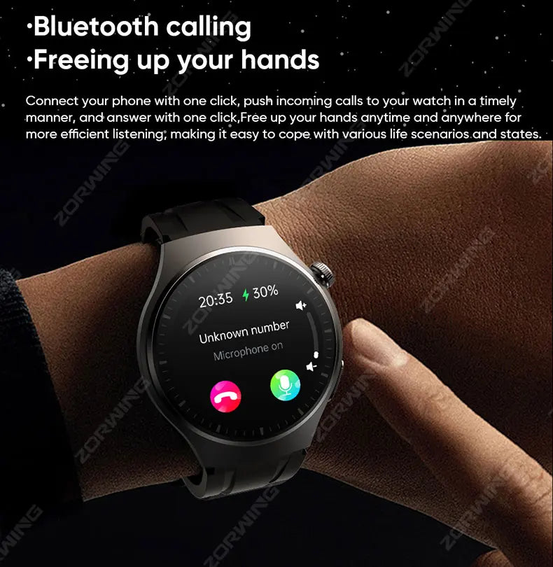 MT200 PPG+ECG Smart Watch Men Watch 4 Pro 1.43" AMOLED Screen Heart Rate Body Temperature Blood Pressure Smartwatch 2024 New