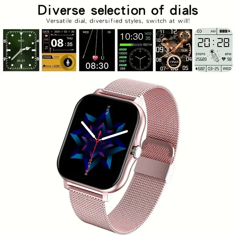 LIGE 2024 Smart Watch Women Bluetooth Call Voice Assistant Sports Fitness Bracelet Waterproof Smartwatch Men For Android IOS