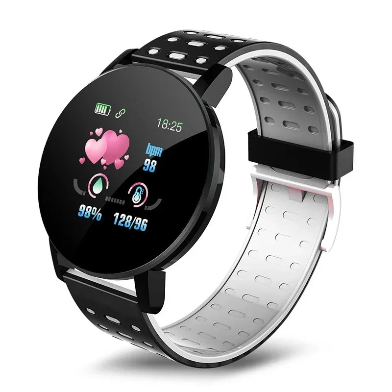 119 Smart Watch Men Women Heart Rate Blood Pressure Monitoring Bluetooth Smartwatch Fitness Tracker Watch Sport For Android IOS