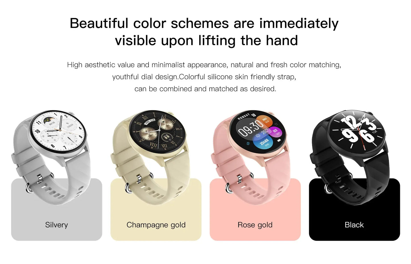 2024 Popular Round Screen Smart Watch Latest Design for Men Women Health Sports Couple Watch reloj hombre Digital Watch