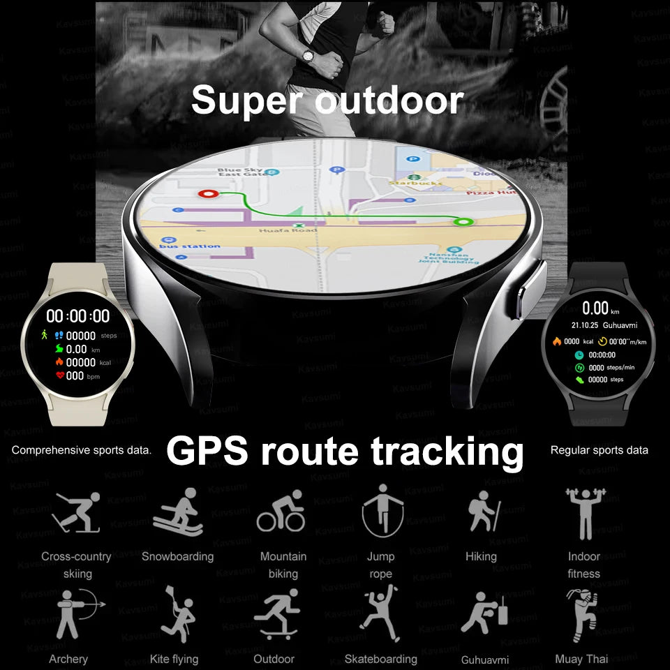 For Android IOS Men Watch 6 Smartwatch Men Bluetooth Call 2024 New 100+ Sports Fitness Tracker Waterproof Man Smart Watch Women