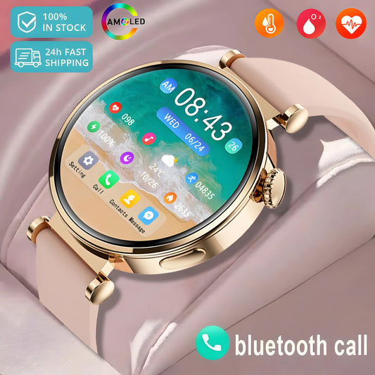 2024 New for Huawei Watch 4 Mini Smart Watch Women Watch AMOLED HD Screen Sports Tracker Blood Sugar Bluetooth Call smart watchs