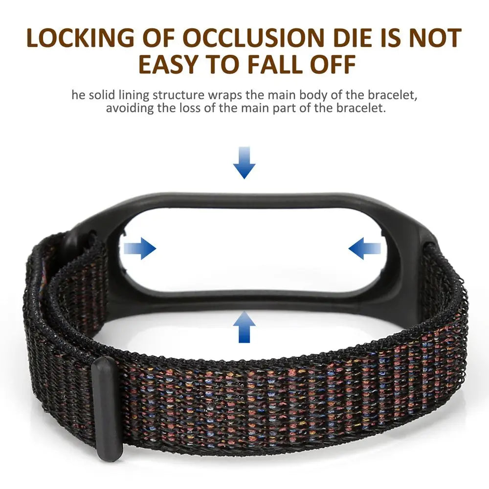 Bracelet for mi band 6 Strap Nylon Sport loop watch Belt pulsera correa Mi band 4 Wristband for xiaomi Mi band 5 4 3 Bracelet