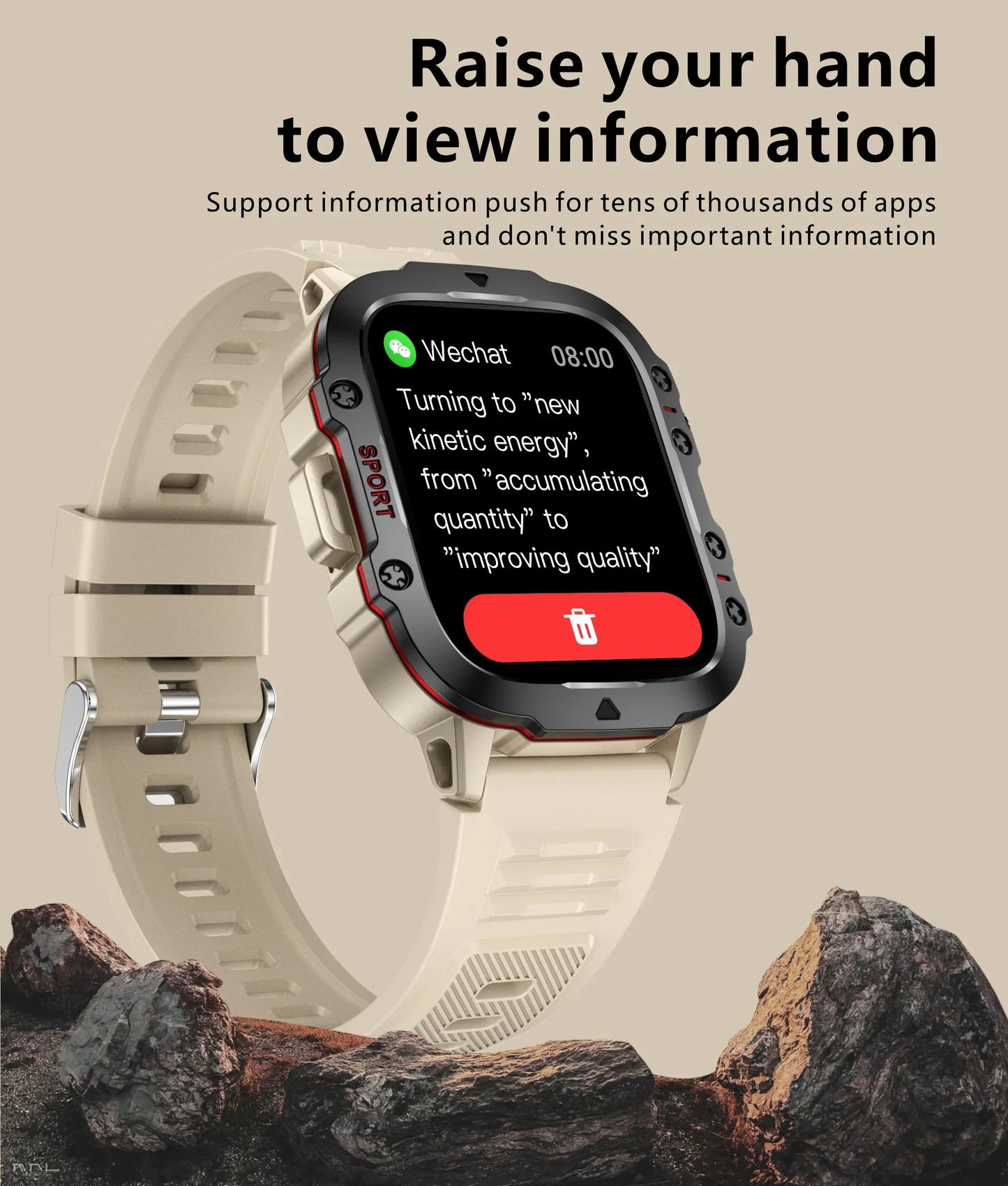 2024 New Fitness Motion Blood pressure Watch For Android IOS Bluetooth Call Smart Watch Men 3ATM Waterproof 2.0 Inch SmartWatch