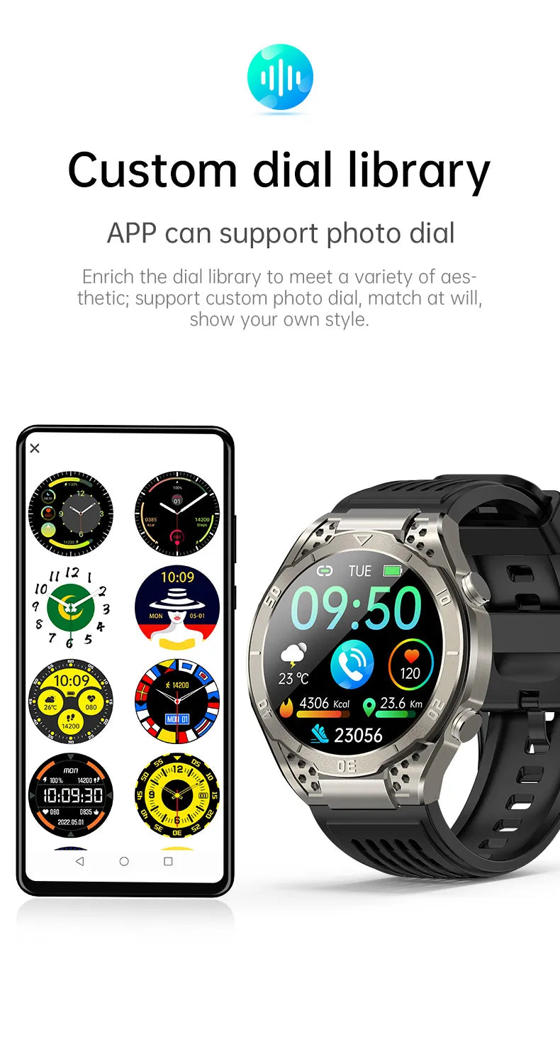 2024 New VE33 PRO Smartwatch AMOLED Bluetooth Call Heart Rate Detection SOS Emergency Call Voice Assistant Men Woman Smartwatch