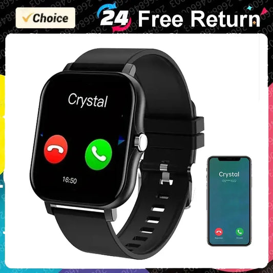 New Smart Watch 2024 Women Men Watches Bluetooth Call Sport Waterproof Heart Rate Full Touch SmartWatch for Xiaomi HUAWEI