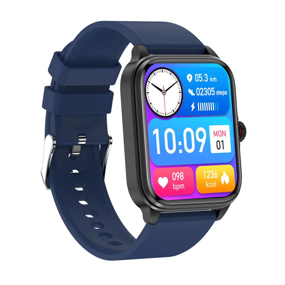 T90 Blood Glucose Blood Oxygen Blood Pressure Heart Rate Monitoring Bluetooth Call Health Fashion Smart Watch For Men Women 2024