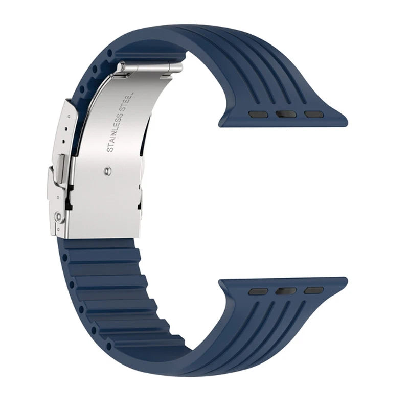 Strap For Apple Watch band 44mm 40mm 49mm 45mm 41mm 38mm 42mm 40 mm Silicone bracelet correa iwatch ultra 2 series 3 6 se 7 8 9