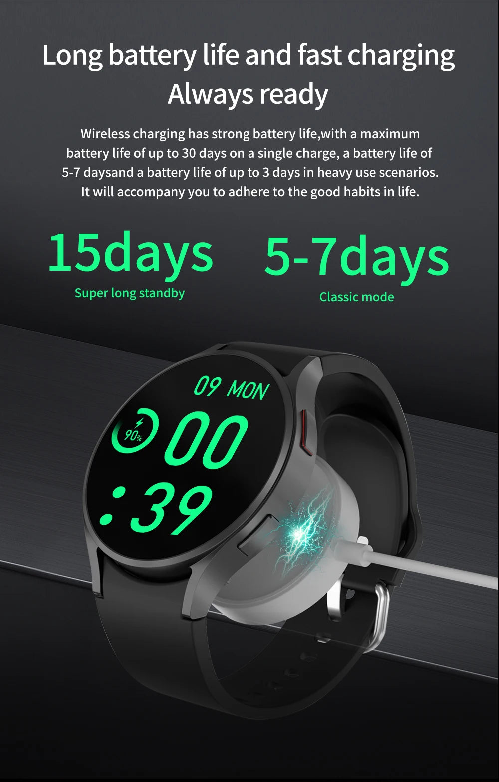 2024New GPS Track For Android IOS Smart Watch 6 Smart Watch Men Amoled Always Display Body Temperature Clock BT Talk Smart Watch