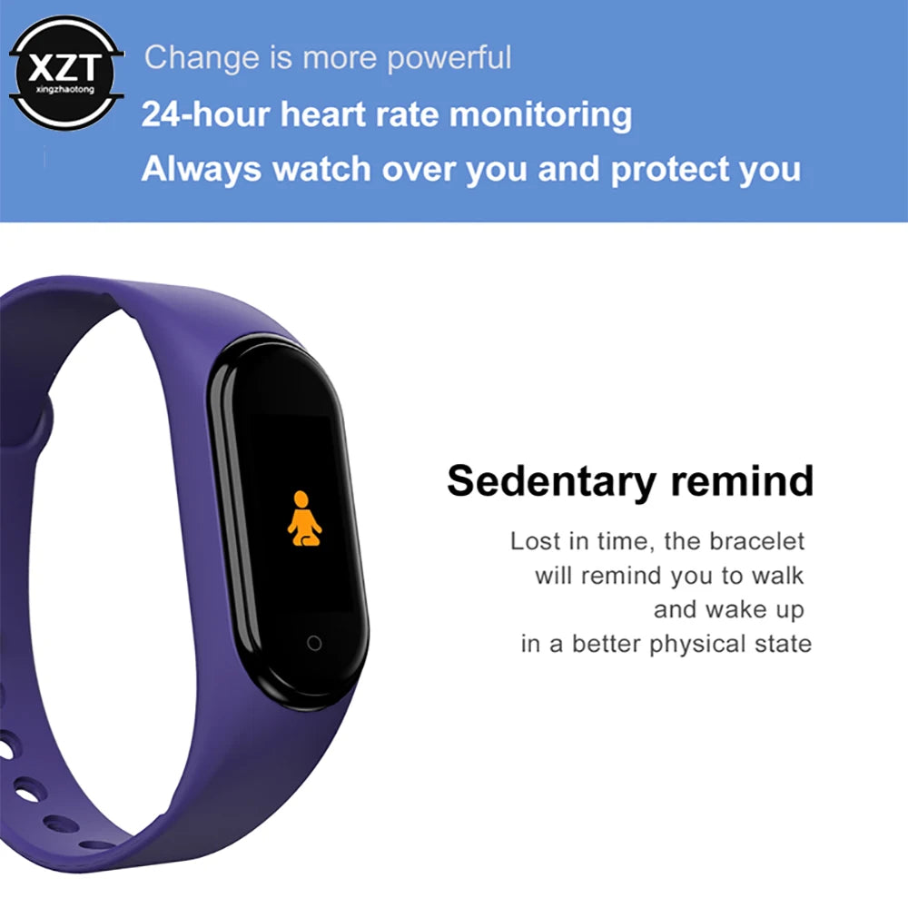 Digital Smartwatch Waterproof Watch Blood Pressure Heart Rate Monitor Pedometer Health and Sport Monitor