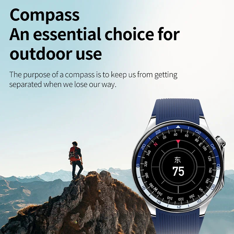 2024 New IP68 waterproof smartwatch for Men GPS Tracking AMOLED 466*466 HD screen NFC Bluetooth Talking Watch for Huawei Xiaomi