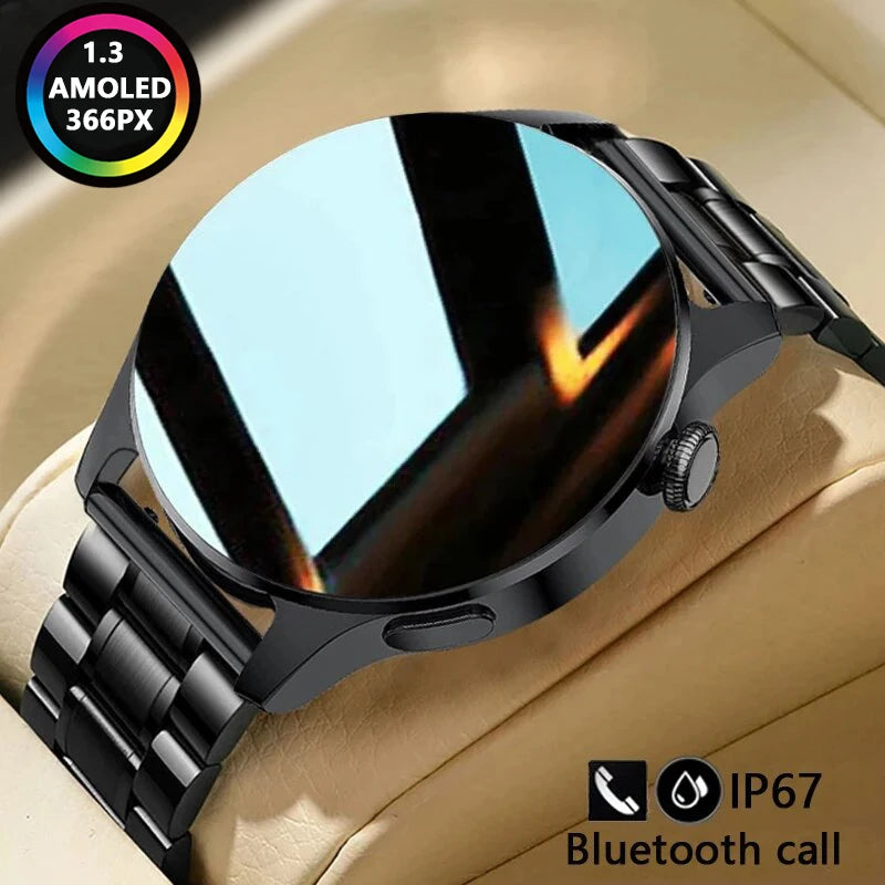 2024 New Bluetooth Call Smart Watch Men Full Touch Sport Fitness Watches Men Waterproof Heart Rate Smartwatch Man Android IOS