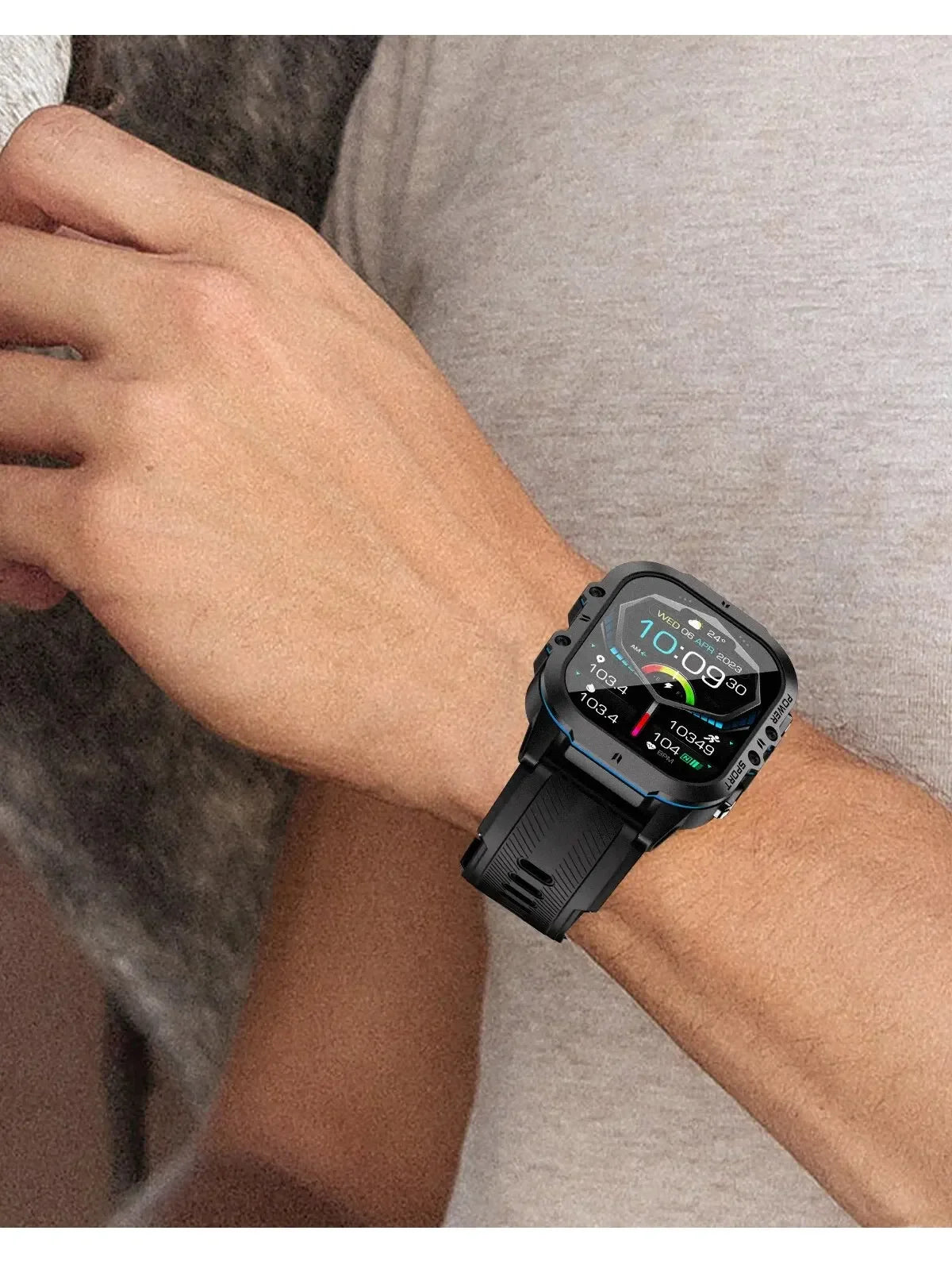 2024 Smartwatch Men AMOLED Display Clock Health Monitor 1ATM Waterproof Outdoor Sports Fitness Tracker Smart Watches For Xiaomi