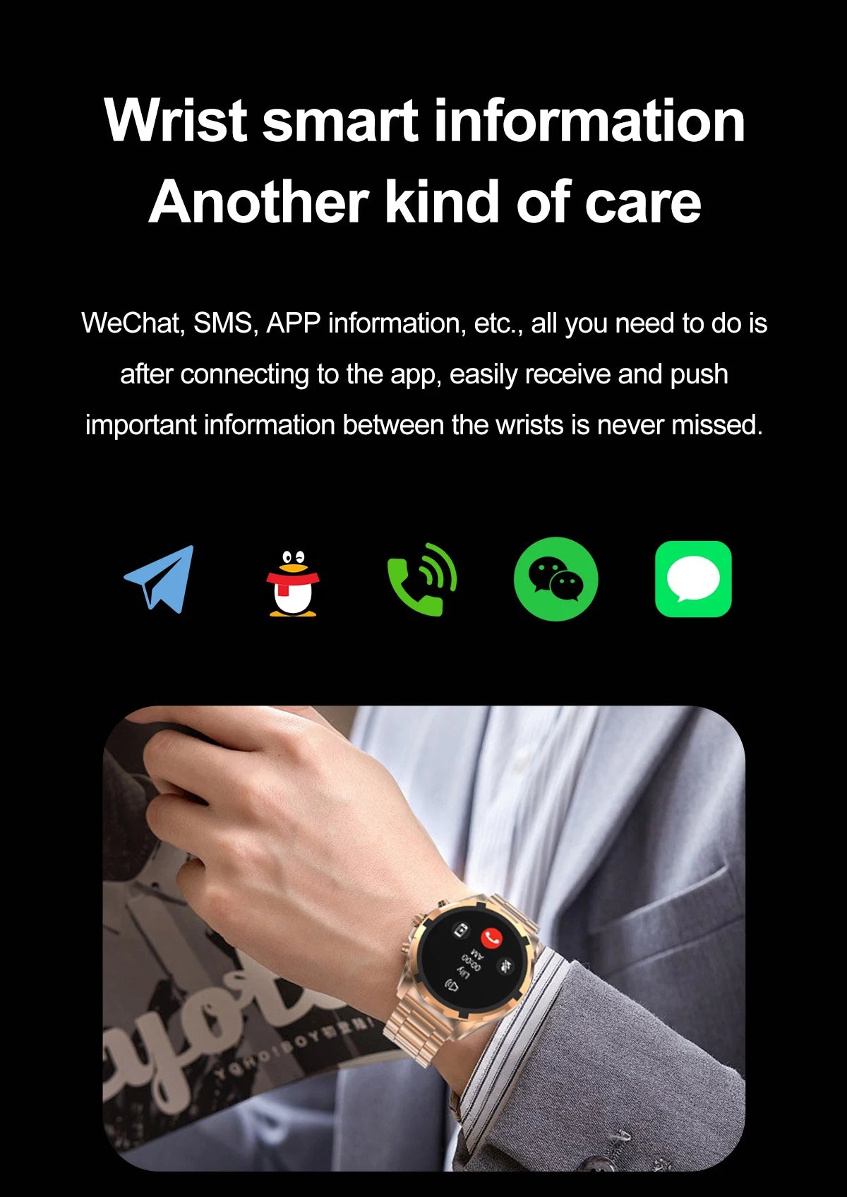 2024 New For Huawei Xiaomi Men Smartwatch Bluetooth Call 1.43" AMOLED HD Screen IP67 Waterproof 390Mah Battery NFC Smartwatch