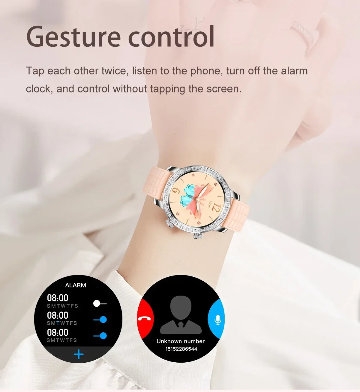 2024 Bluetooth call smartwatch wireless charger 1.3 "rdfit voice assistant fitness bracelet Z95 mini smart watch women men