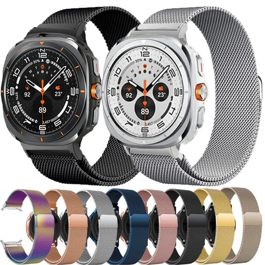 Magnetic Milanese Loop Strap For Samsung Galaxy Watch Ultra 47mm Stainless Steel Band For Samsung Galaxy Watch Ultra 47mm Correa