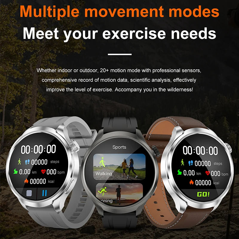 For HUAWEI GPS NFC Smart Watch Men 1.85'' AMOLED Screen Heart Rate Bluetooth Call IP68 Waterproof Sports Fitness Smartwatch 2024