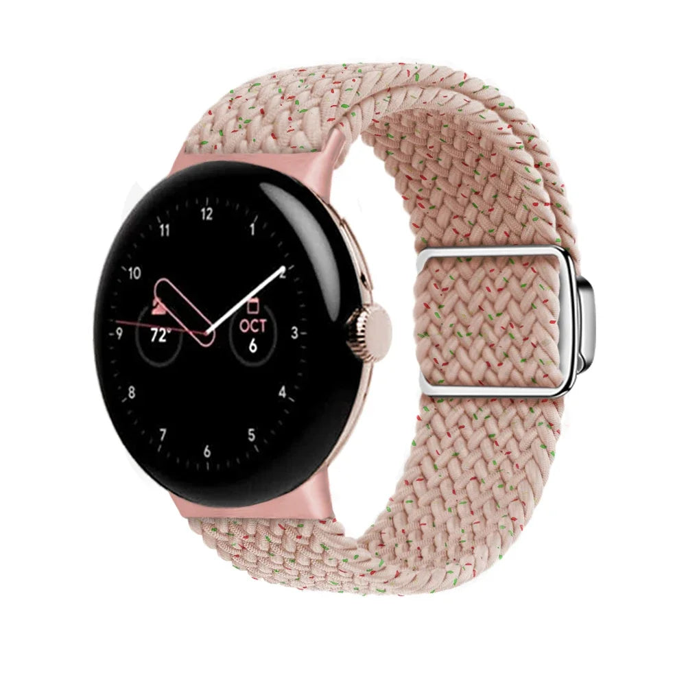 Nylon Braided Magnetic Strap for Google Pixel Watch 2 Band Replacement Belt Wristband Fabric Bracelet Pixel Watch 2 Accessories