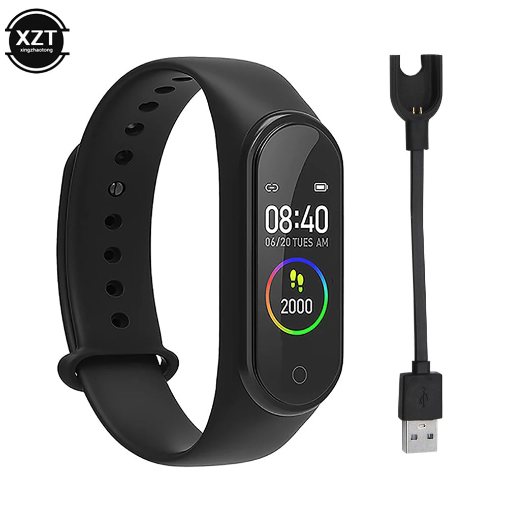 Digital Smartwatch Waterproof Watch Blood Pressure Heart Rate Monitor Pedometer Health and Sport Monitor