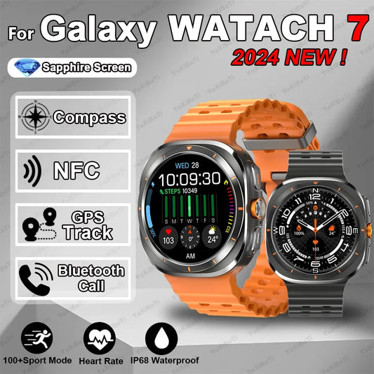 Smart Watche 2024 for Samsung Galaxy Watch 7 Ultra Men with GPS Tracking, NFC Control  Health Tracker, All Compatible