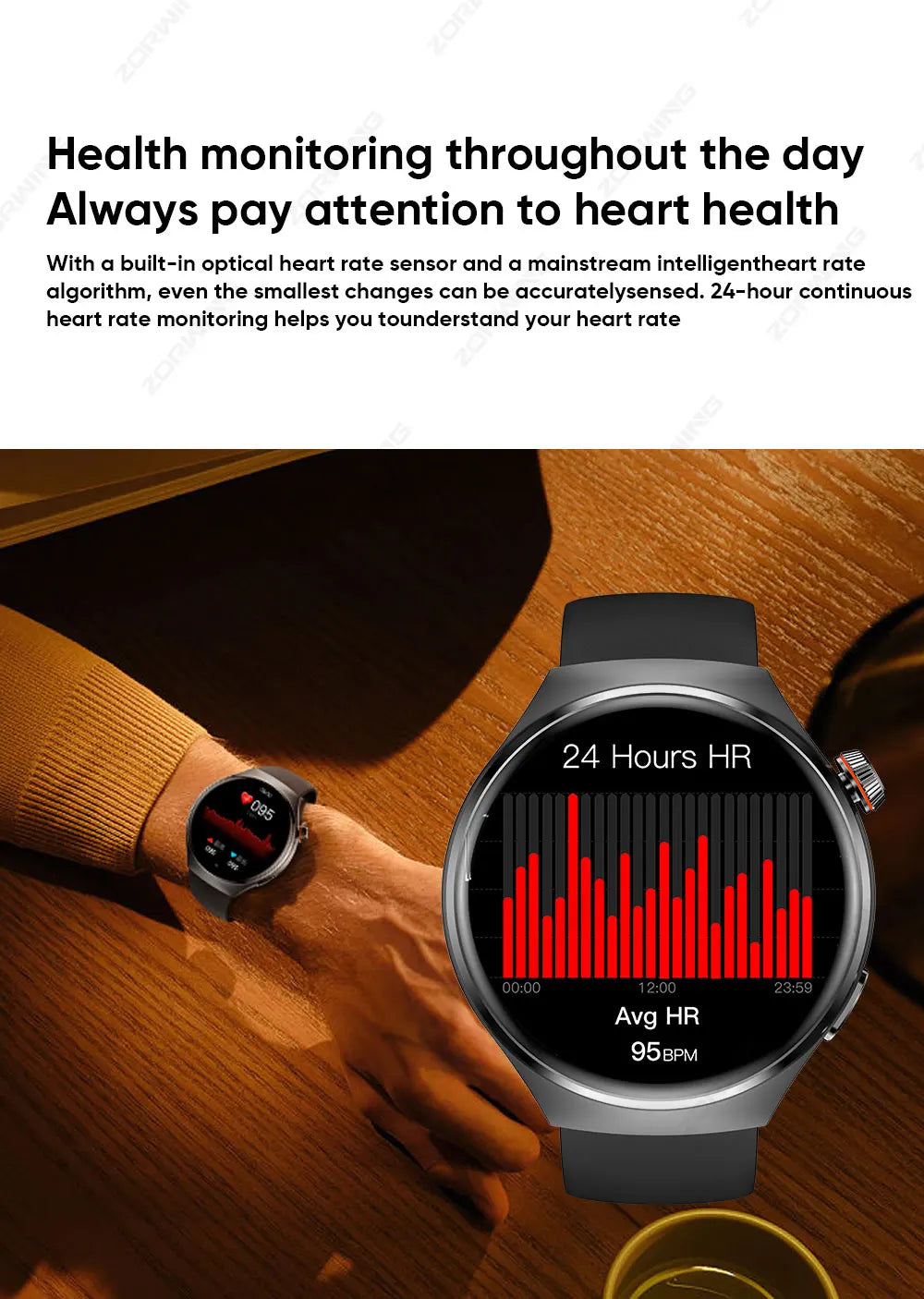 MT26 AMOLED Smart Watch Men Women Bluetooth Call Always on Display Heart rate Wireless Charging Smartwatch for Android IOS 2024