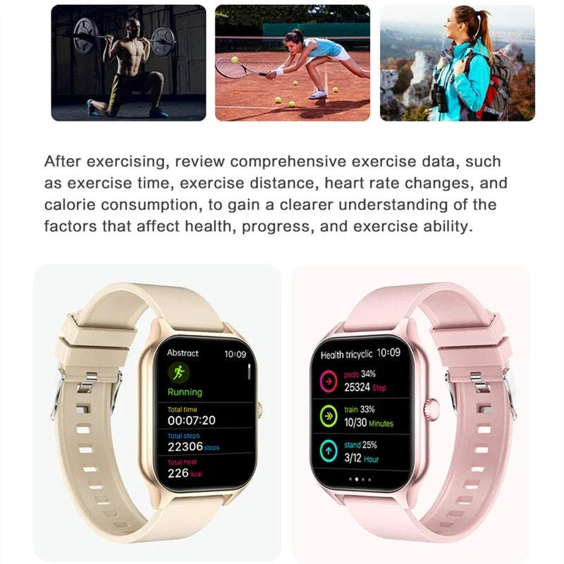 Smart Watch for Men Women Children 1.83" Screen Bluetooth Call Fitness Tracker Multiple Sports Watch for Xiaomi Android IOS GT40