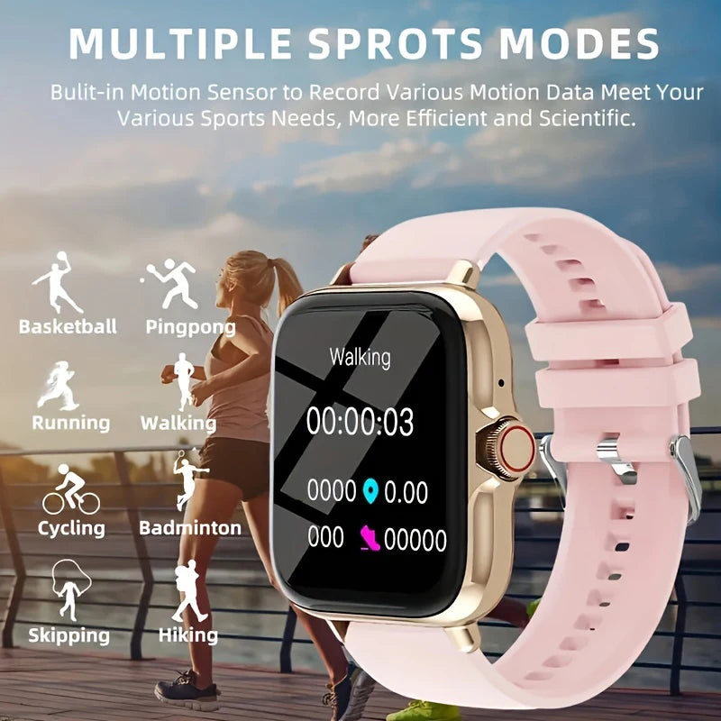 Smart watch, wireless calling /dial, multi -Sport mode, calling reminder and rejection, SMS reminder, for iPhone/Andriod