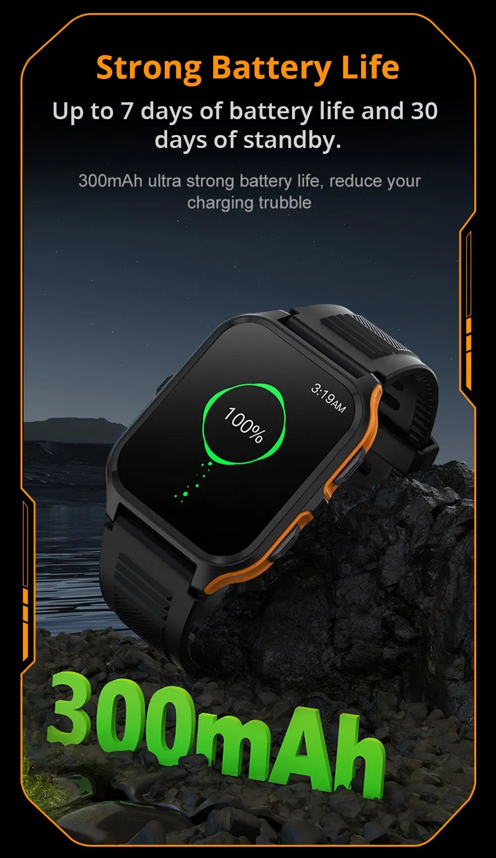 2024 New Smartwatch 1.83" Color Screen Full Touch Dial Outdoor Sports Smart Watch Bluetooth Call Health Check Man Watch