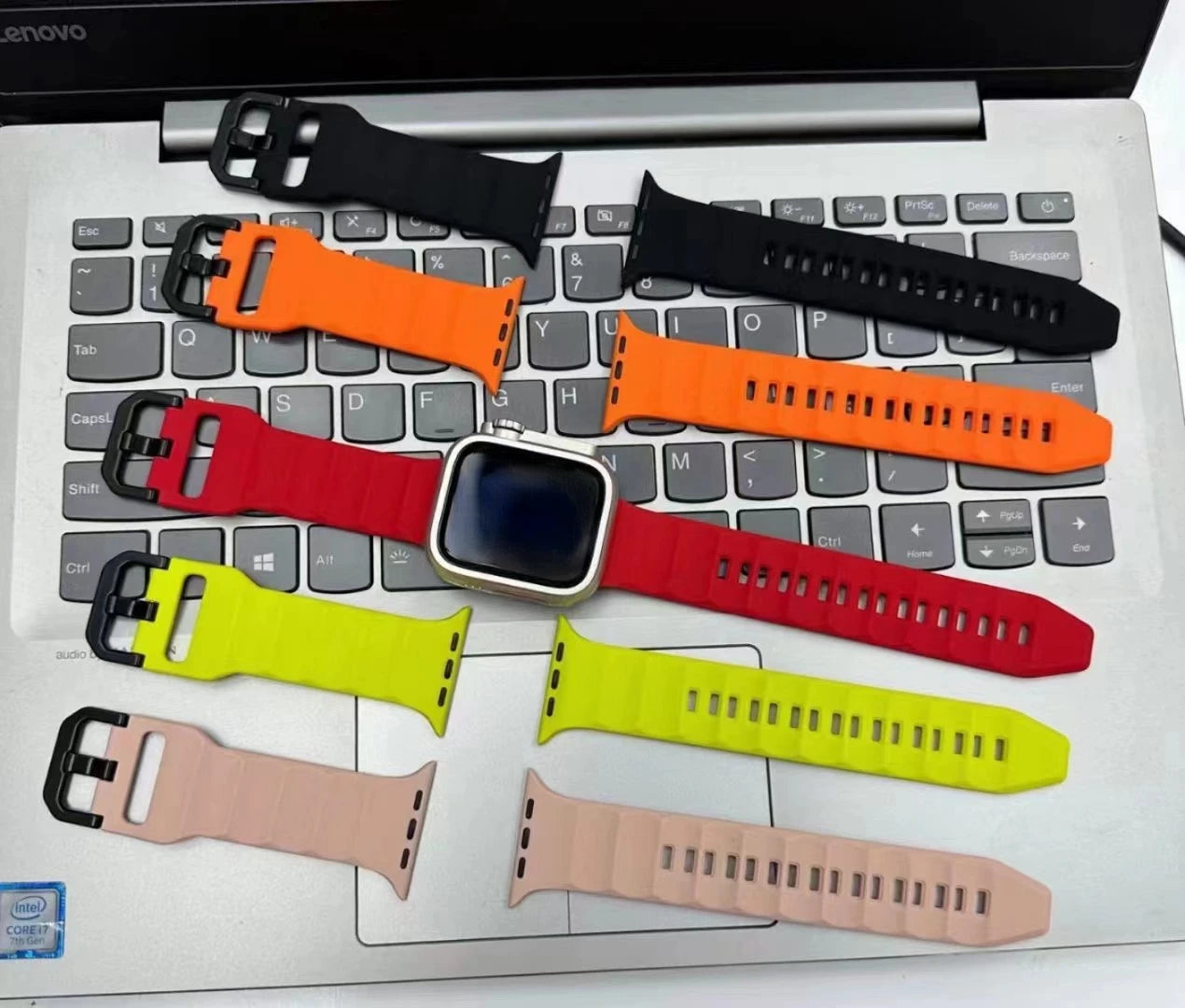 Silicone strap For Apple watch Ultra 49mm 8 7 45mm Smart Watch Replacement Wristband For iwatch series 6 5 4 3 2 SE 44mm 42mm