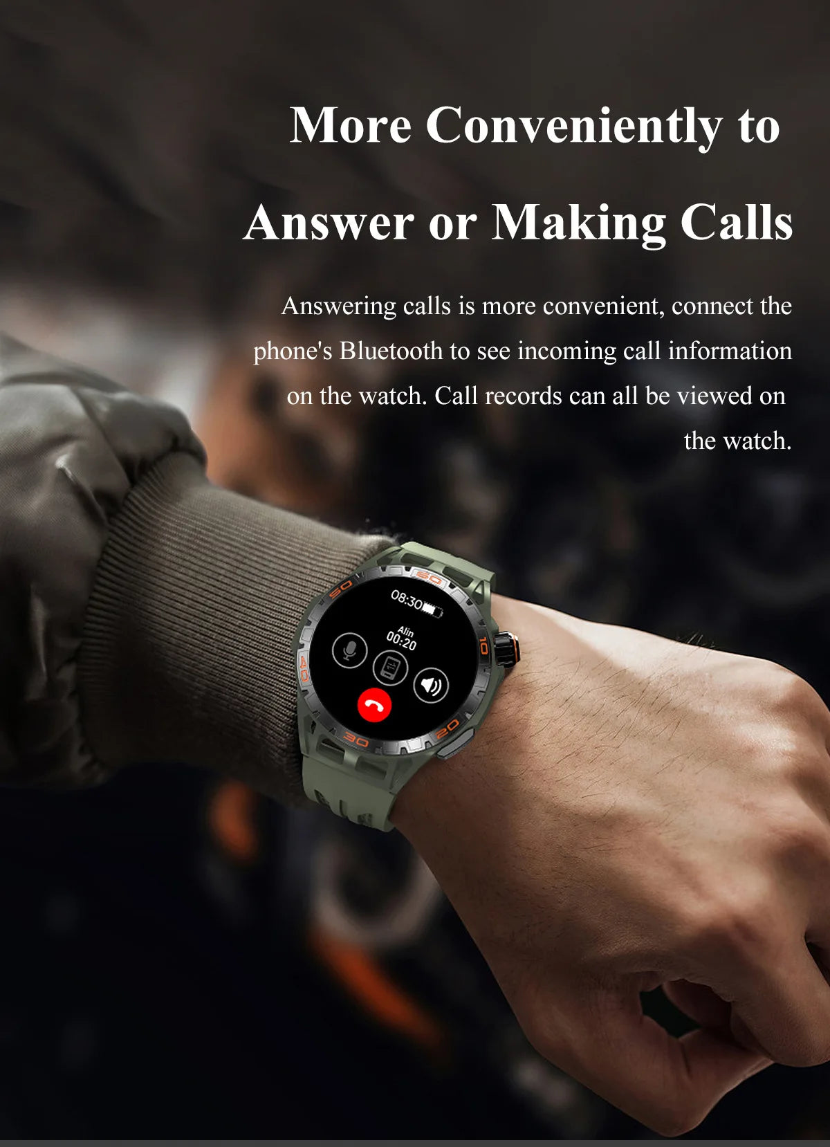 Smart Watch Men Electronics AMOLED Screen Wristwatch 2024 Fitness Bracelet Blood Pressure Intelligent Smartwatch For Android