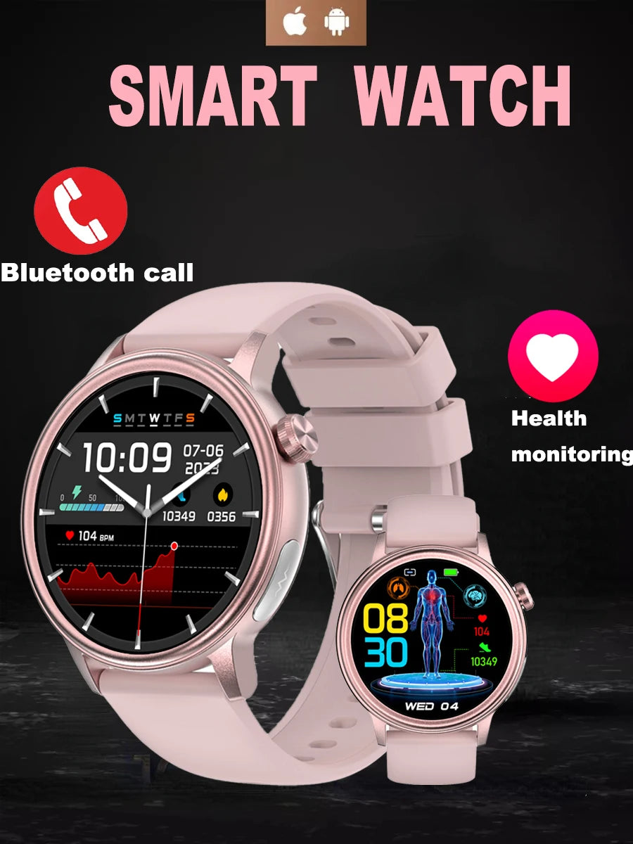 2024 ET470 Medical Grade ECG PPG New Smart Watch Wristwatch Men Women Bracelet BP HRV Sports Health Smartwatch