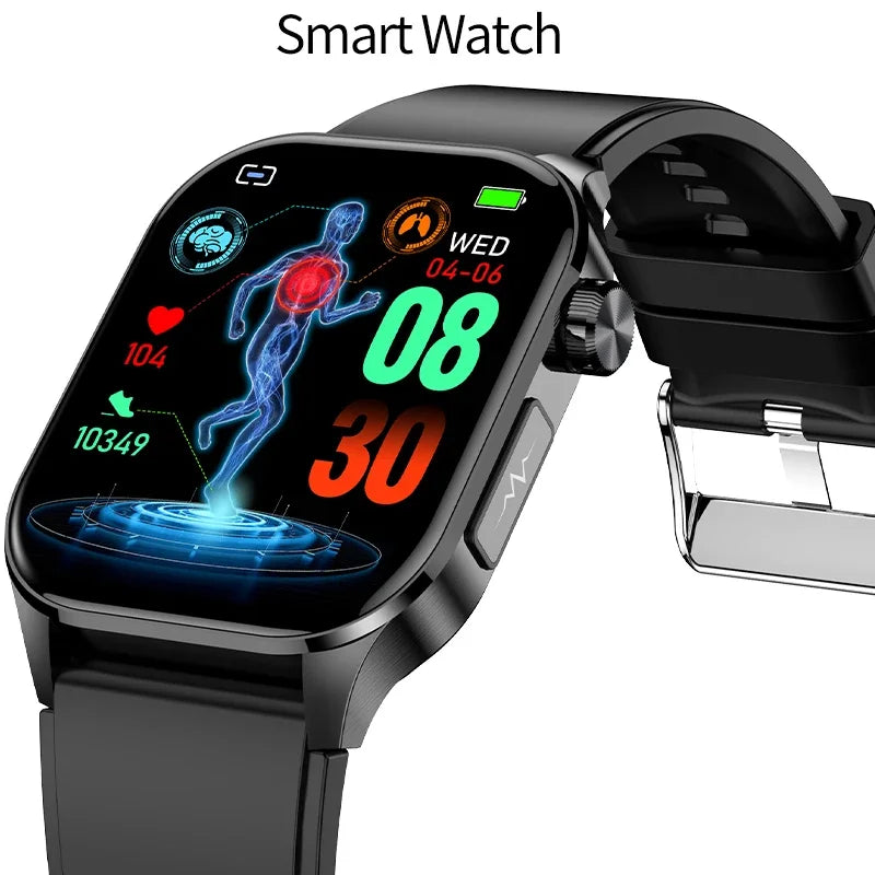 ET580 Smart Watch Men Health Monitoring Electronic Smartwatch Women Voice Assistant Sports Fitness Tracker Bracelet 2024