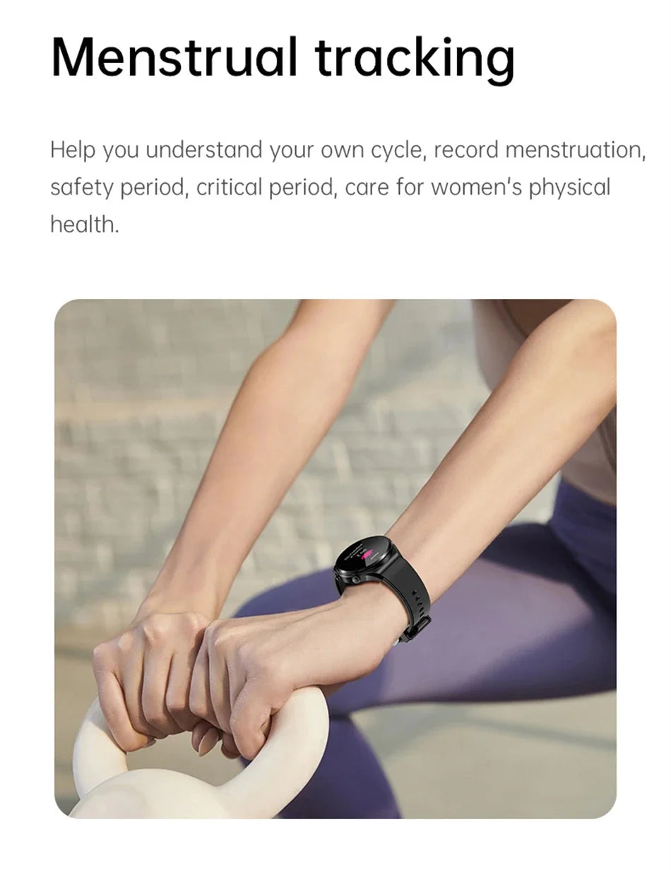 Bluetooth Call Voice Smart Watch 2024 Women Men Blood Sugar Body Temperature Heart Rate Smartwatch Blood Pressure for Xiaomi