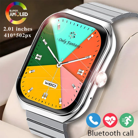 2024 New NFC Smart Watch Man AMOLED HD Screen Heart Rate Blood Sugar GPS Sports Bluetooth Call IP68 Waterproof SmartWatch Woman