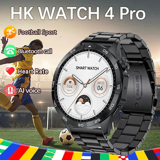 2024 New For Huawei Xiaomi Smart Watch Men NFC GPS Tracker Screen Bluetooth Call Heart Rate Detection Football Sports SmartWatch