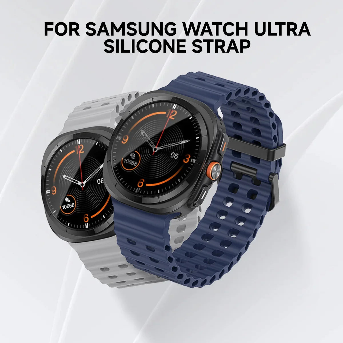 Breathable Strap For Samsung Galaxy Watch 7 Ultra 47mm Silicone Smart Wristband Bracelet Wrist Band Watch7 Accessories Case