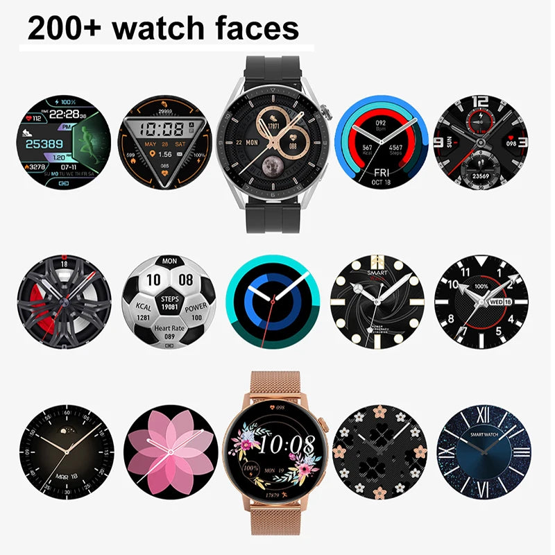 2024 NFC Men Smart Watch Fitness GPS Movement Track Bluetooth Call Women Smartwatch IP68 Waterproof Sport Watches For Xiaomi iOS