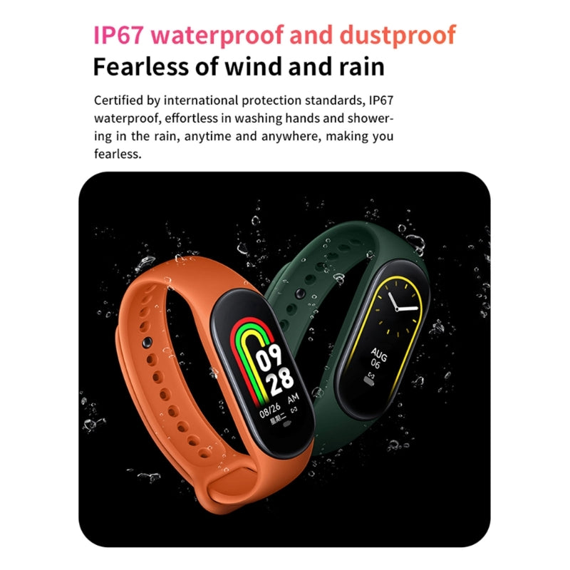 M8 Smartband  Watch Heart Rate Blood Pressure Oxygen Tracker Smartwatch IP67 Fitness Sport Bracelet For Mi Band