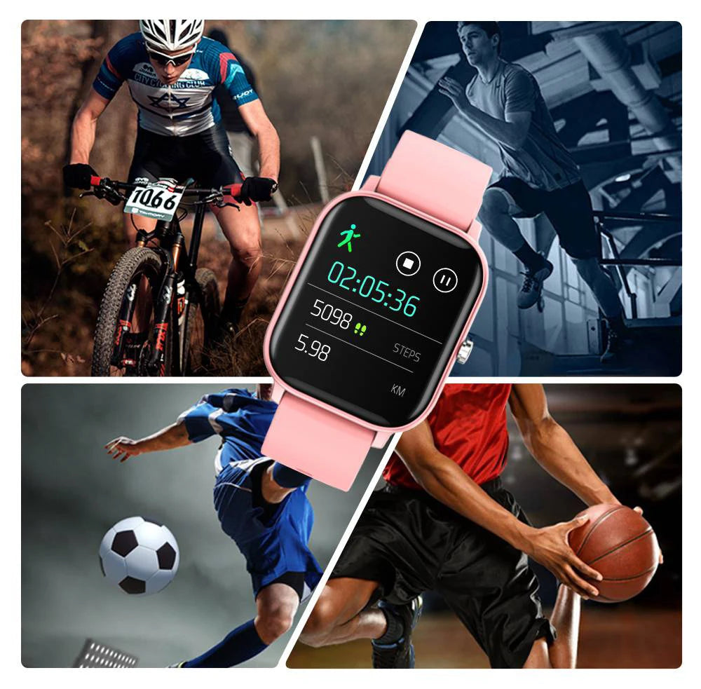 P8 Smart Watch 2024 Bluetooth Calls Smartwatch Full Touch Waterproof Fitness Tracker Blood Pressure Monitor SmartWatch Men Women