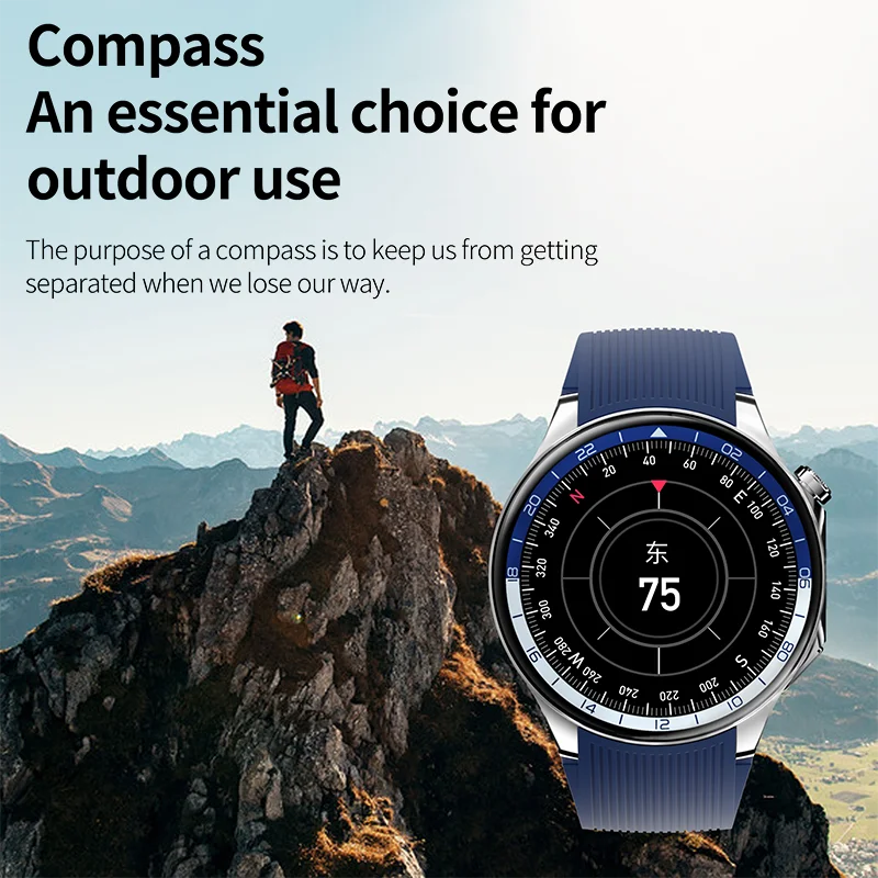 For HUAWEI OPPO Watch X High-End Business Watch Music Playback Smartwatch Men Sports Fitness Waterproof Bracelet 2024 New