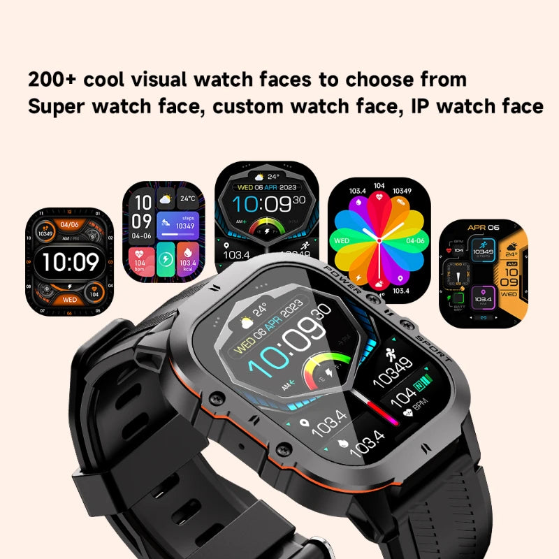 2024 Smartwatch Men AMOLED Display Clock Health Monitor 1ATM Waterproof Outdoor Sports Fitness Tracker Smart Watches For Xiaomi