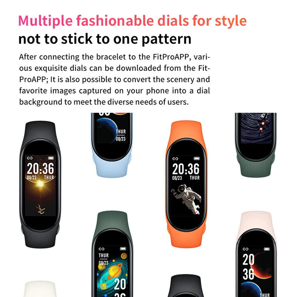 2023 M8 Smart Watch Color Screen Step Counting Multi Sport Mode Message Reminder Photography Music Remote Control Smart Band