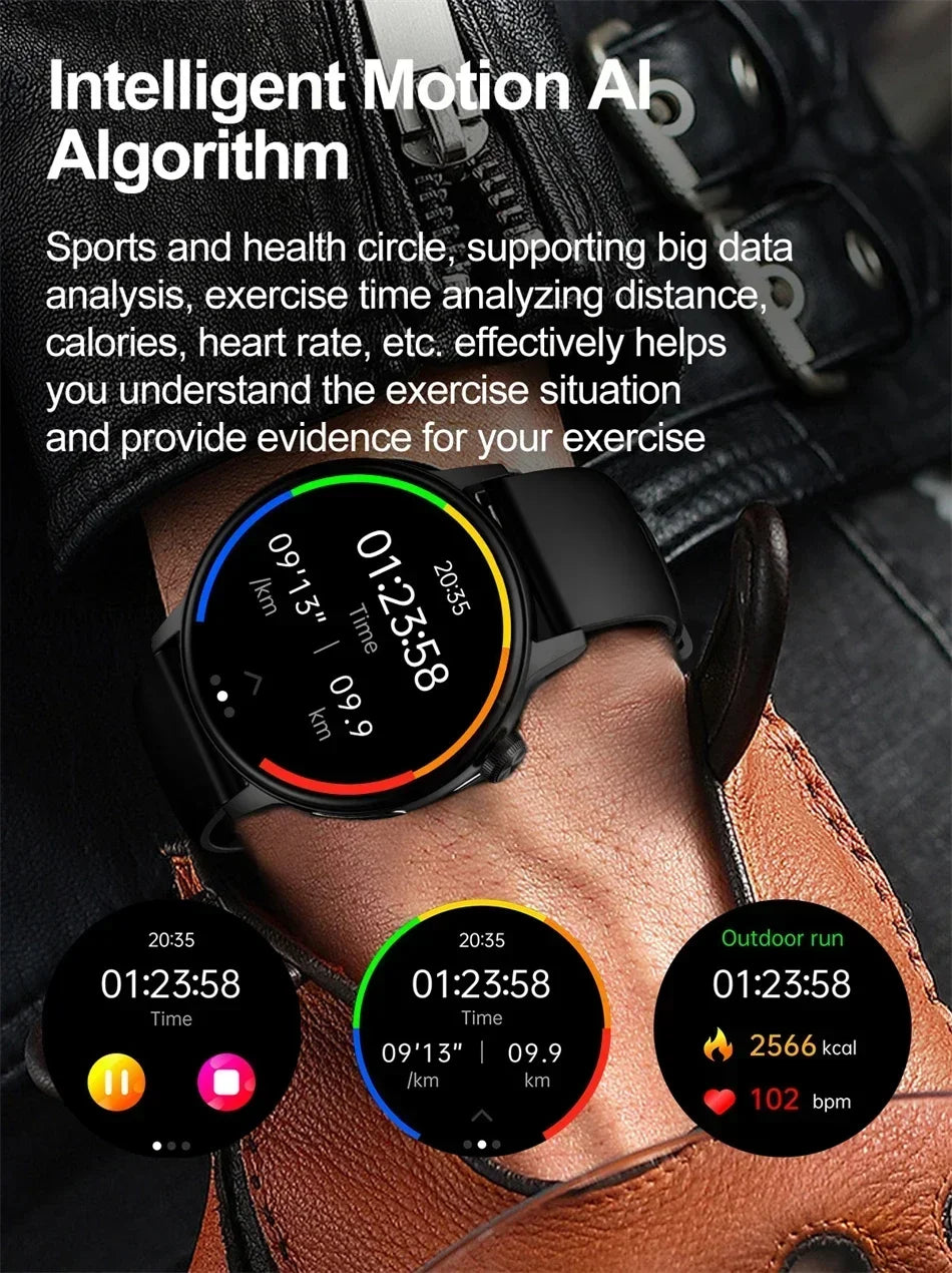 2024 New Blood Glucose Smart Watch Men ECG+HRV Blood Pressure Health Monitor Fitness Watches IP68 Waterproof Smartwatch Women