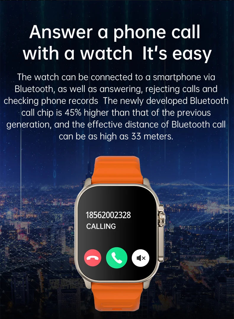 2024 New Smart Watch Men Bluetooth Call 120+ Sports Mode Heart Rate Blood Pressure Monitoring IP68 Waterproof Men SmartWatch