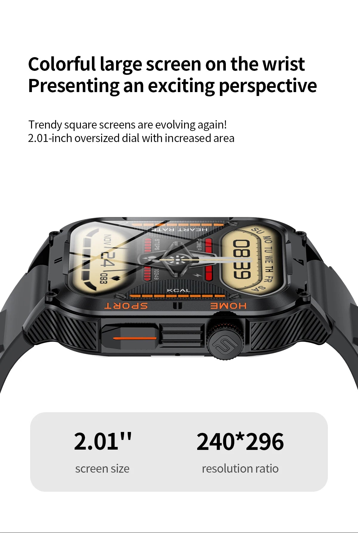 LIGE 2.01" Rugged Military Smart Watch Men For Xiaomi Android IOS Waterproof Sport Fitness Ai Voice New Smartwatch Outdoor 2024