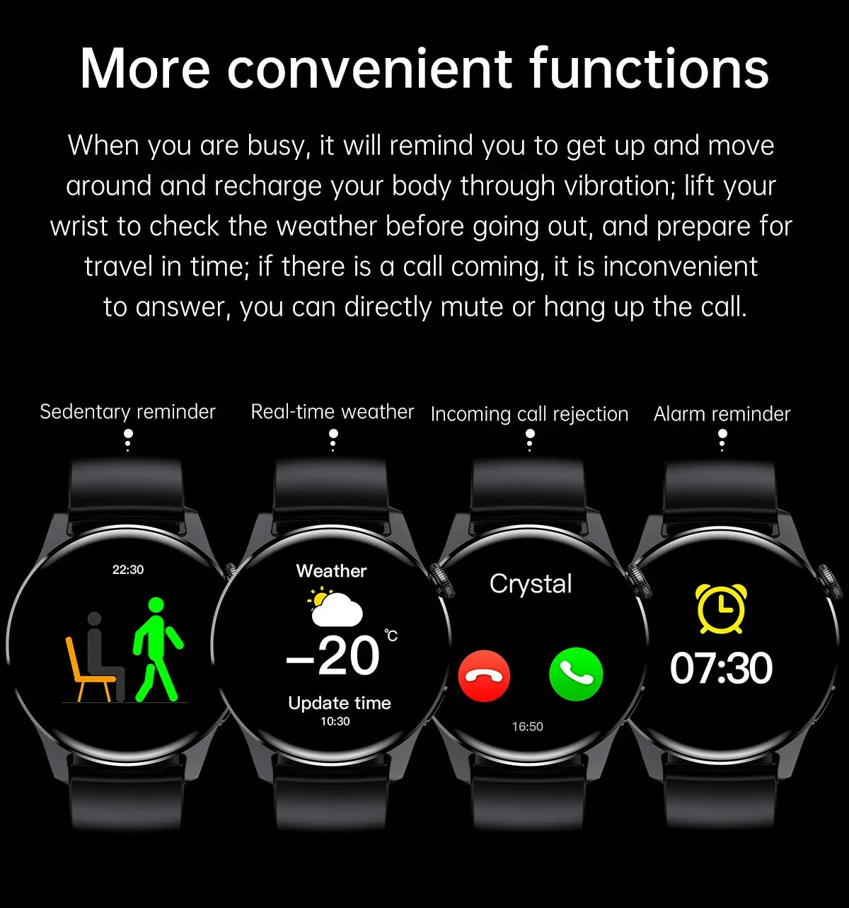 FILIEKEU SmartWatches Men Women Bluetooth Call Sports Fitness Smart Watches Man Fashion Black Silicone Smart Watch Woman