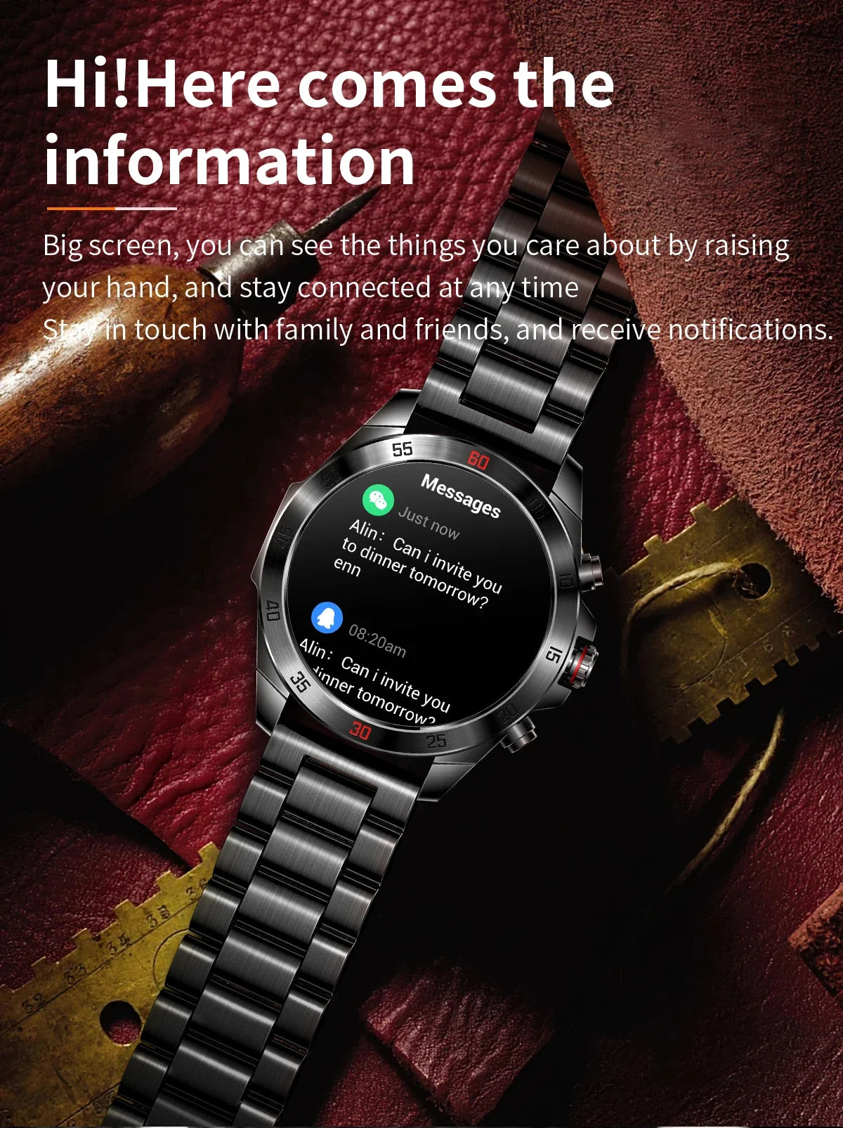 2024 New for Huawei Smart Watch Men AMOLED Screen Heart Rate Bluetooth Call Waterproof Outdoor GPS Smartwatchs for Huawei Xiaomi