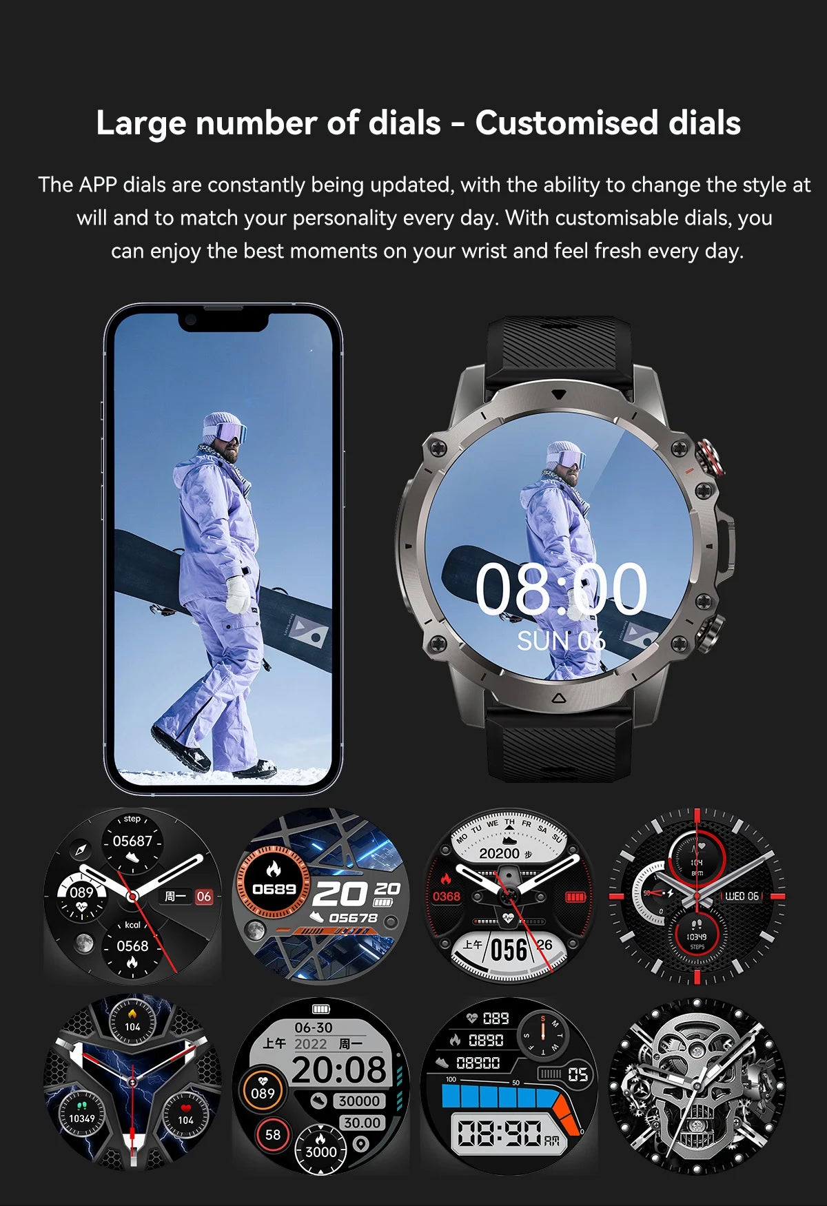 2024 New Rugged Military Outdoor Smart Watch For Men BT Call Waterproof Sports fitness Watches Blood Oxygen Smartwatch relojes